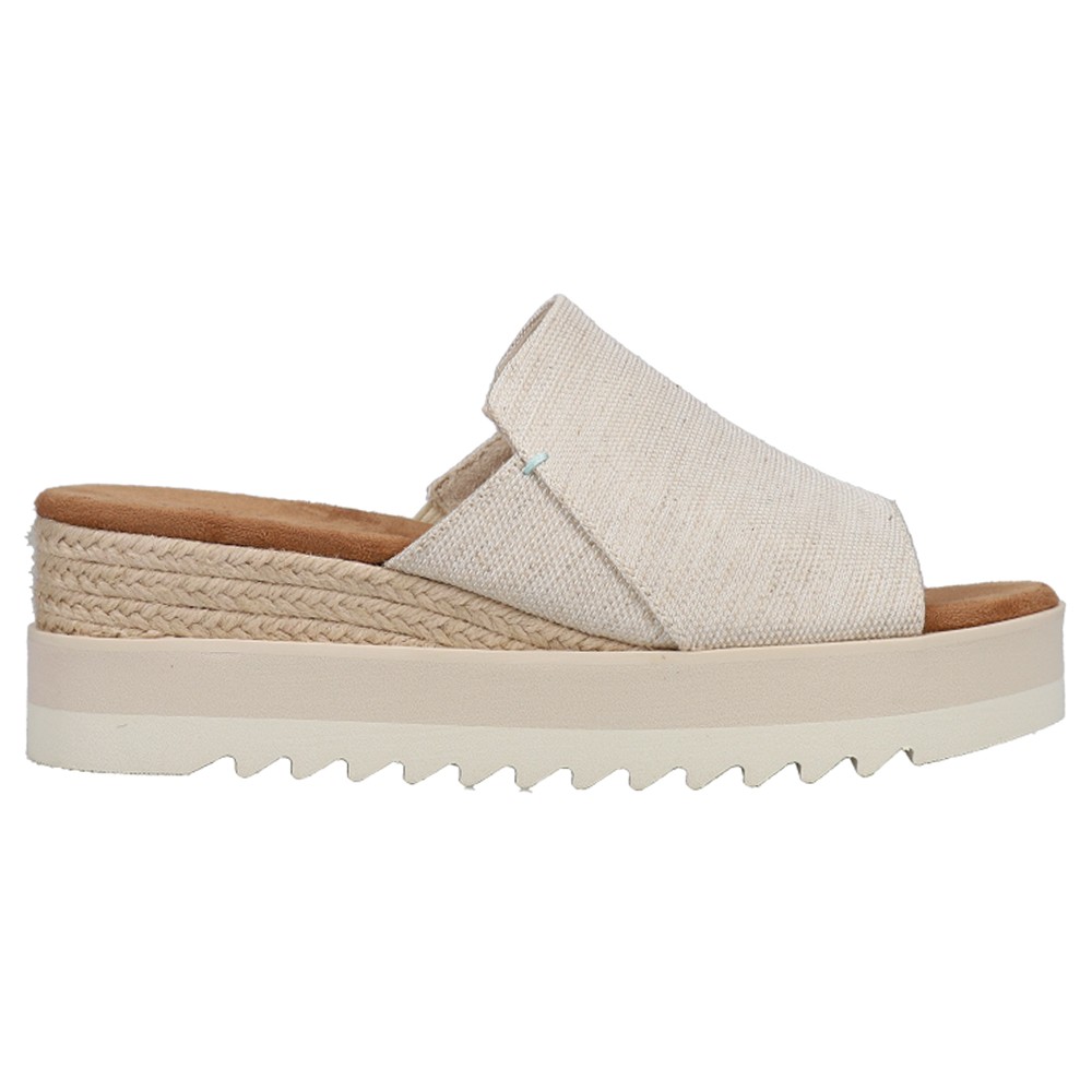 TOMS Diana Mule Platform Wedge Espadrille Sandals for Women in Off White