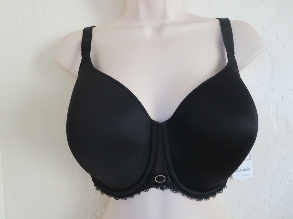 Chantelle Parisian Allure Spacer Bra 38DDDD Black NWT $74
