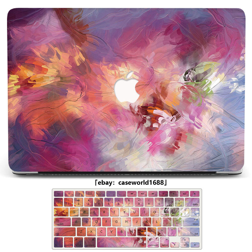 Abstract Paint Case+Keyboard Cover For Macbook M3 Air 15 13 Pro 16 14 11 12 inch