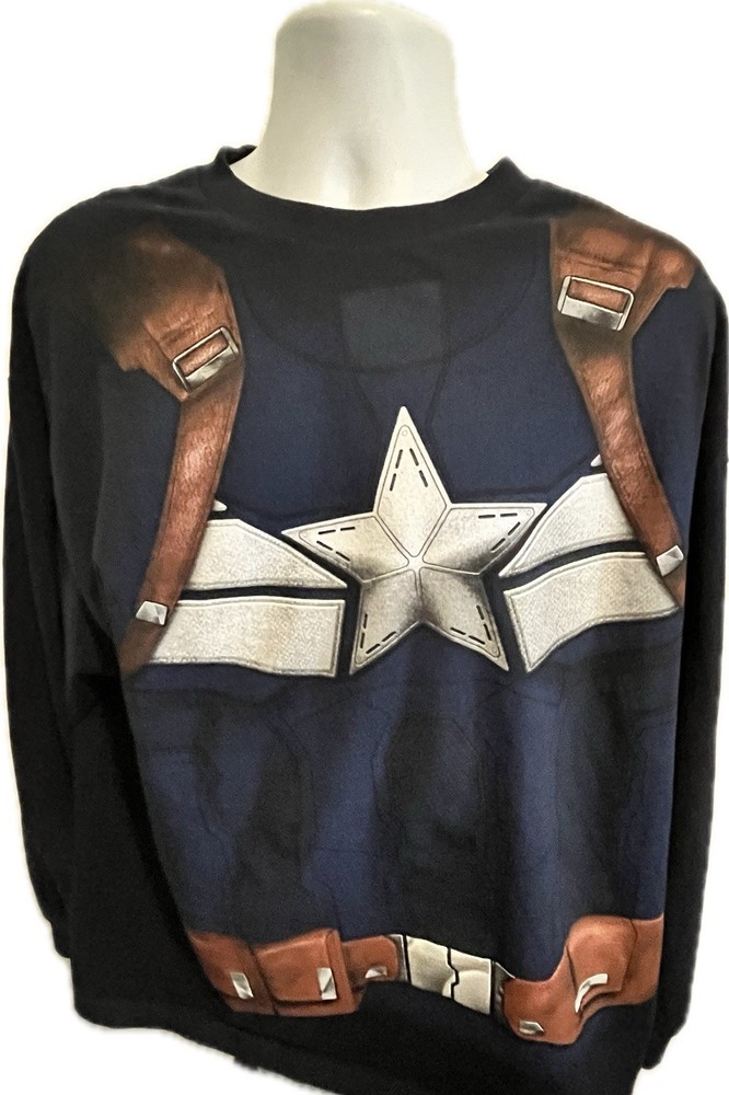 MARVEL Captain America Long Sleeve Shirt Unisex We Love Fine Size XL