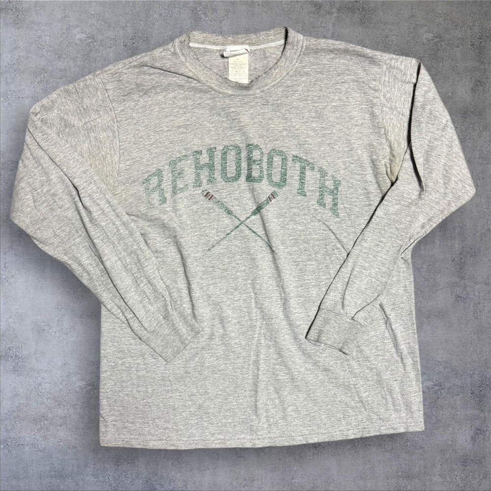 Vintage 90s Nike rehoboth beach gray destination shirt large