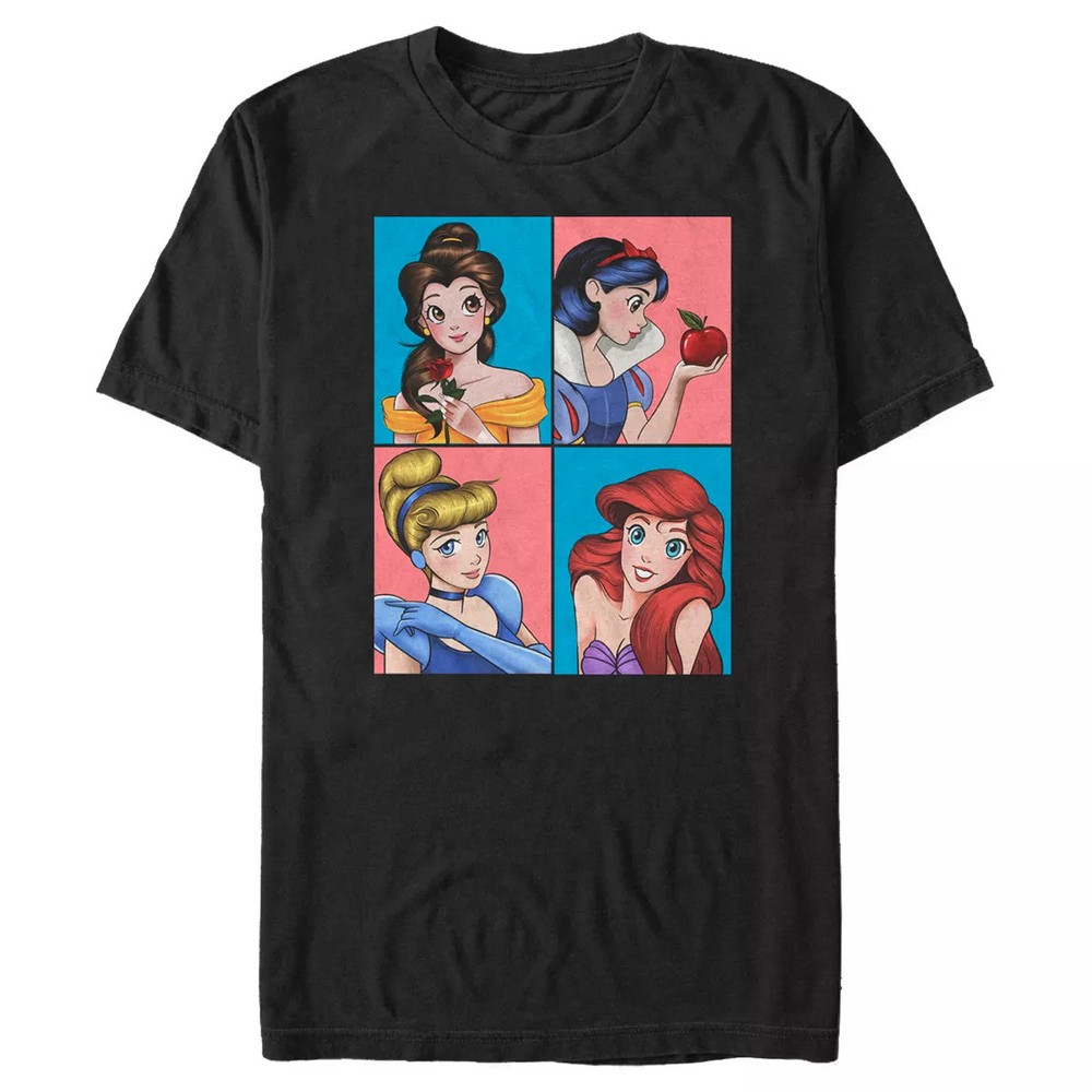 Disney Animated Princess Squares T-Shirt Unisex