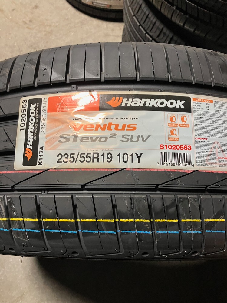 4 New 235 55 19 Hankook Ventus S1 Evo 2 SUV Tires