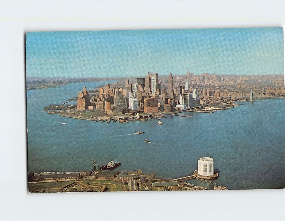 Postcard Lower Manhattan Skyline NY USA