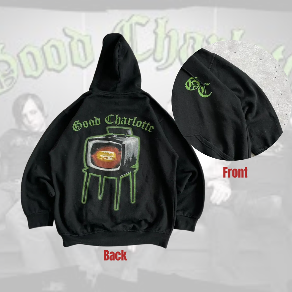 Vintage 2002 Good Charlotte The Young And The Hopeless Two-Sided Hoodie