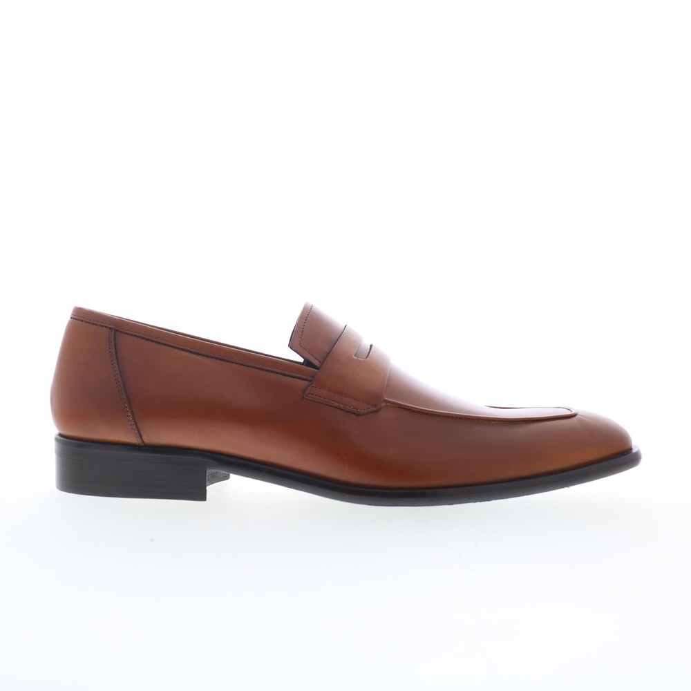 Mezlan 23769 Mens Brown Leather Slip On Loafers & Slip Ons Penny Shoes 9.5