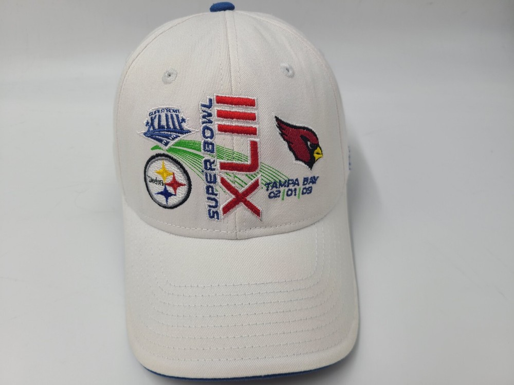 Reebok Super Bowl XLIII Adjustable Hat - Pittsburgh Steelers vs Arizona Cardinals