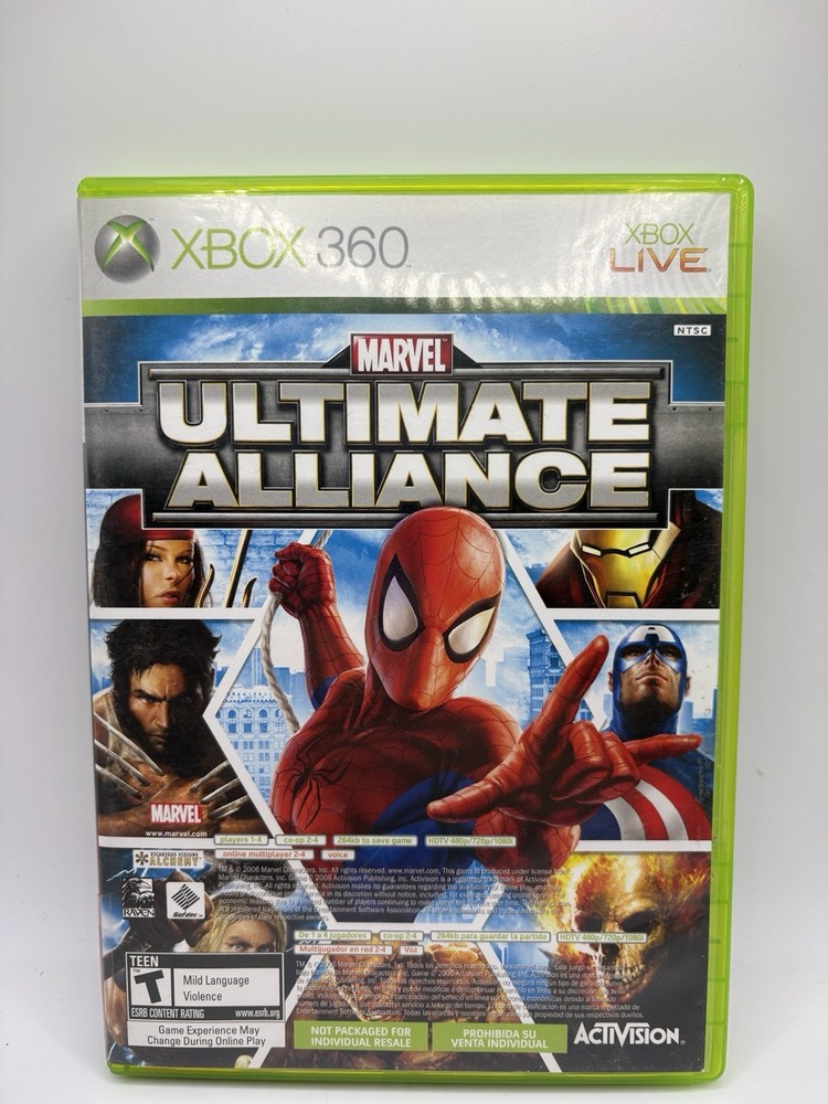 Marvel Ultimate Alliance & Forza Motorsport 2 Microsoft Xbox 360 Complete Tested