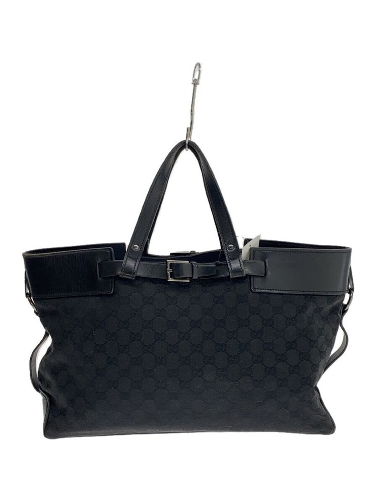 GUCCI GG Canvas Black Tote Bag 106251 Imported from Japan