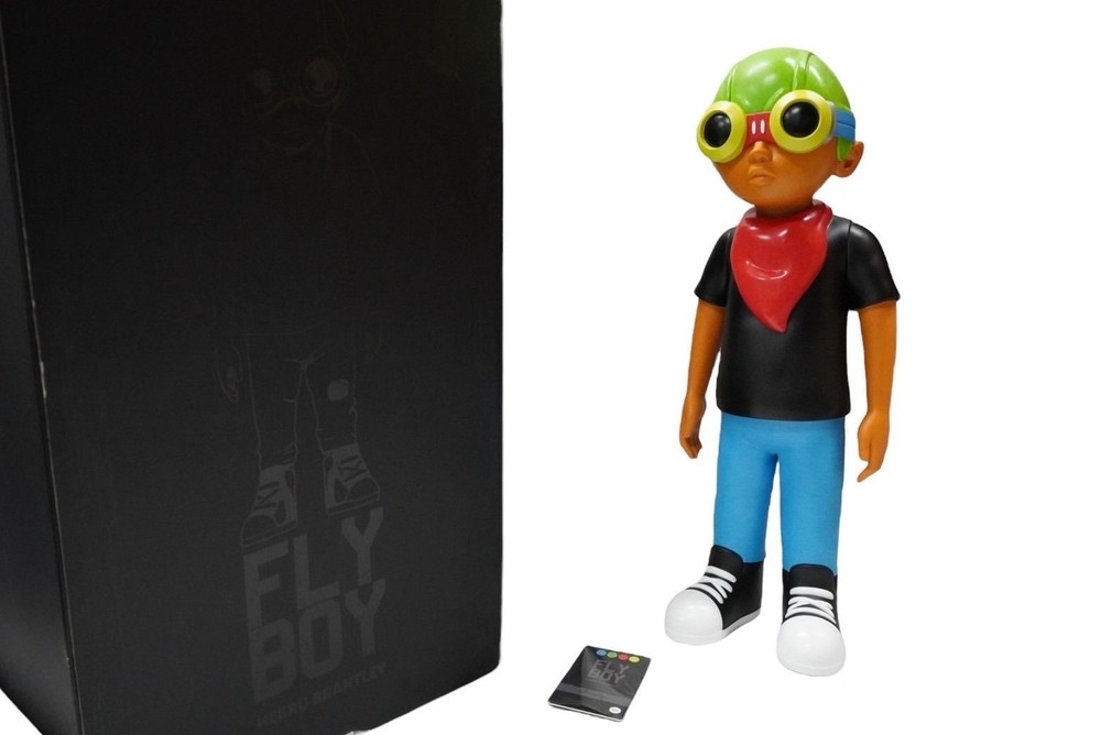 Hebru Brantley Fly Boy White Tee Vinyl Figure Art Toy With Original Box JPN