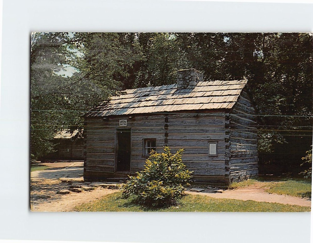 Postcard Dr. John Allen Cabin Lincoln's New Salem Illinois USA