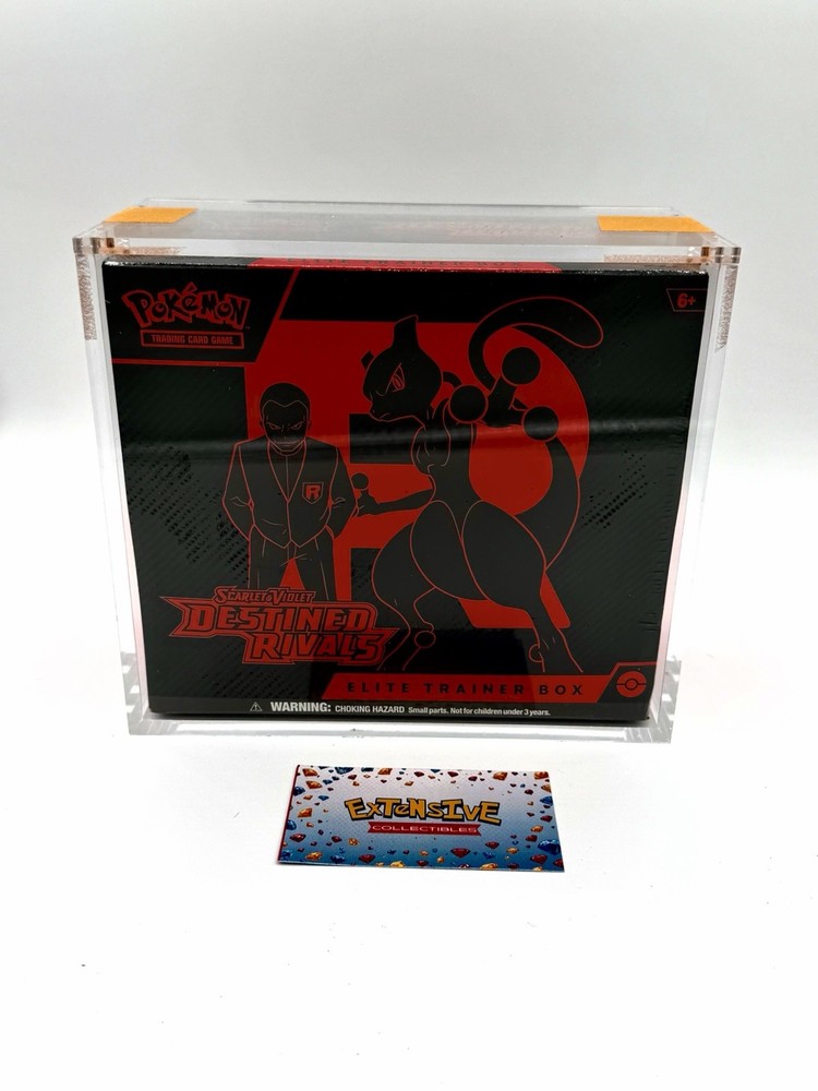 Pokemon Destined Rivals ETB Elite Trainer Box - NEW SEALED TCG W/ “ACRYLIC CASE”