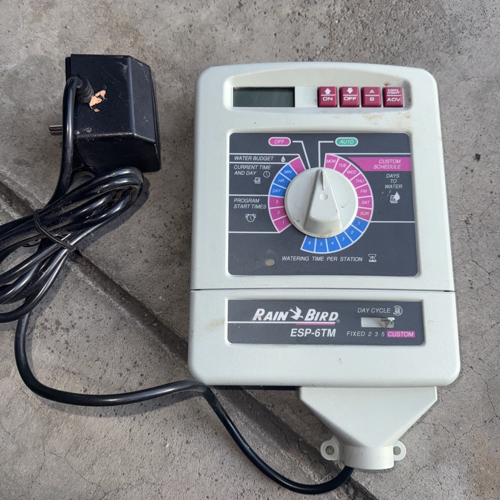 Rain Bird ESP-TM 6-Zone Digital Irrigation Controller with AC Transformer