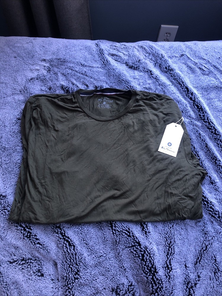 Men’s Ben Sherman Modal/ Spandex Blend Green L.S. Tee XL. NWT.