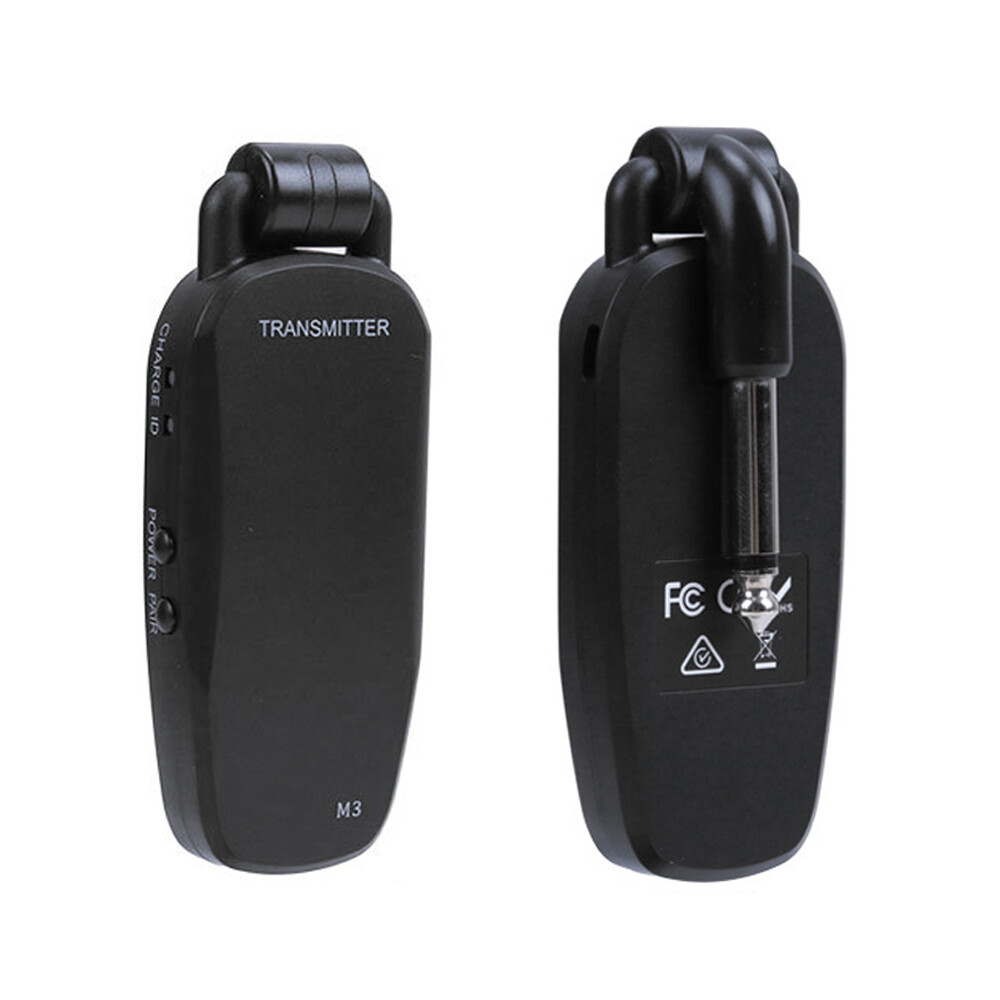UHF Guitar Wireless System Transmitter Receiver Built Rechargeable Battery U2W0