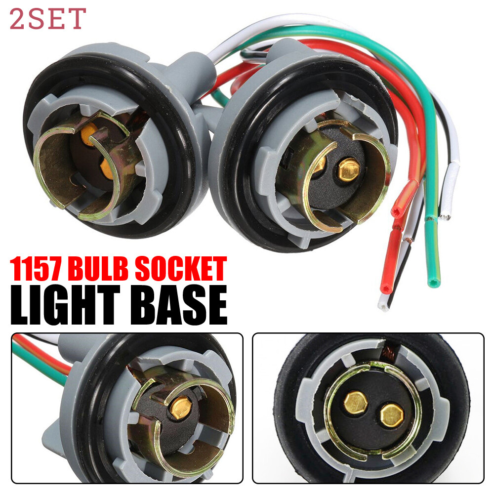 4pcs Wire Female Socket 1157 U Two Harness LED Stop Brake Repair Plug Universal