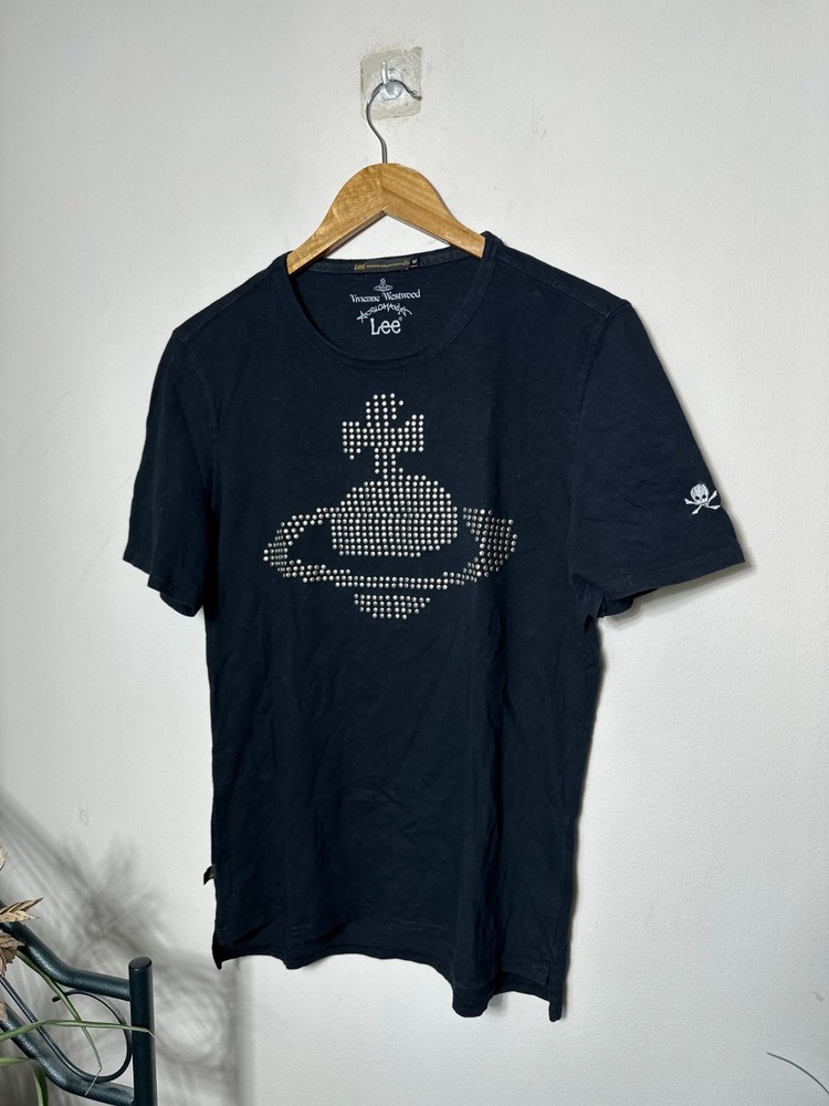 Vivienne Westwood X Lee Vintage Studded Orb Logo T Shirt Size M