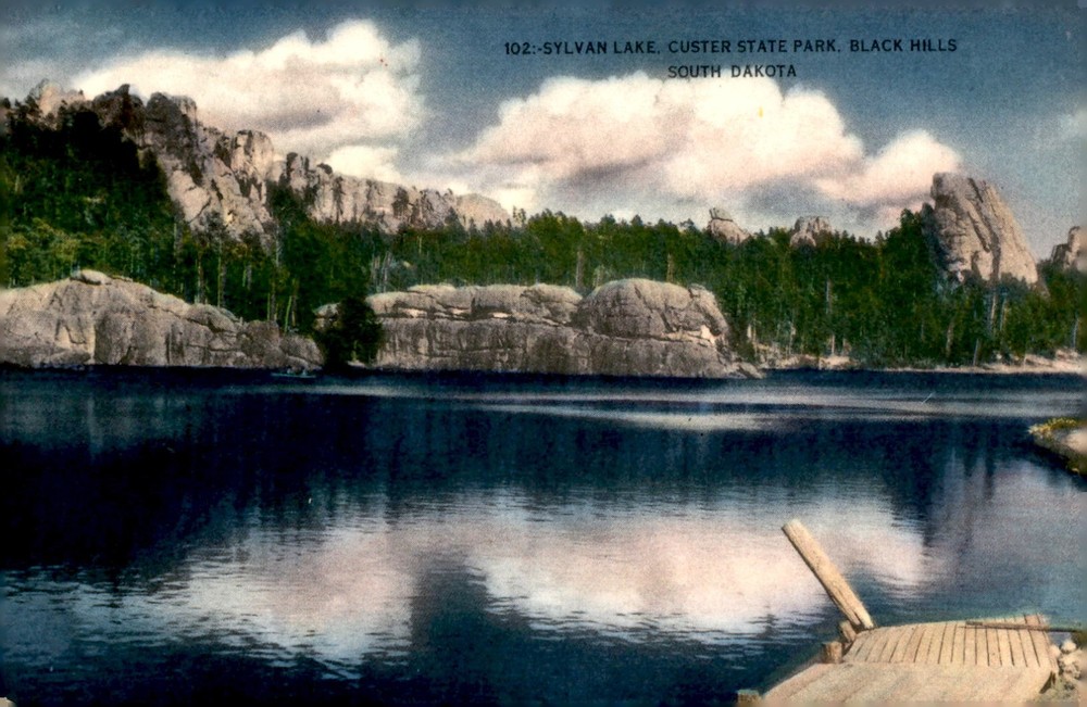 Sylvan Lake, Custer State Park, Black Hills, South Dakota Postcard