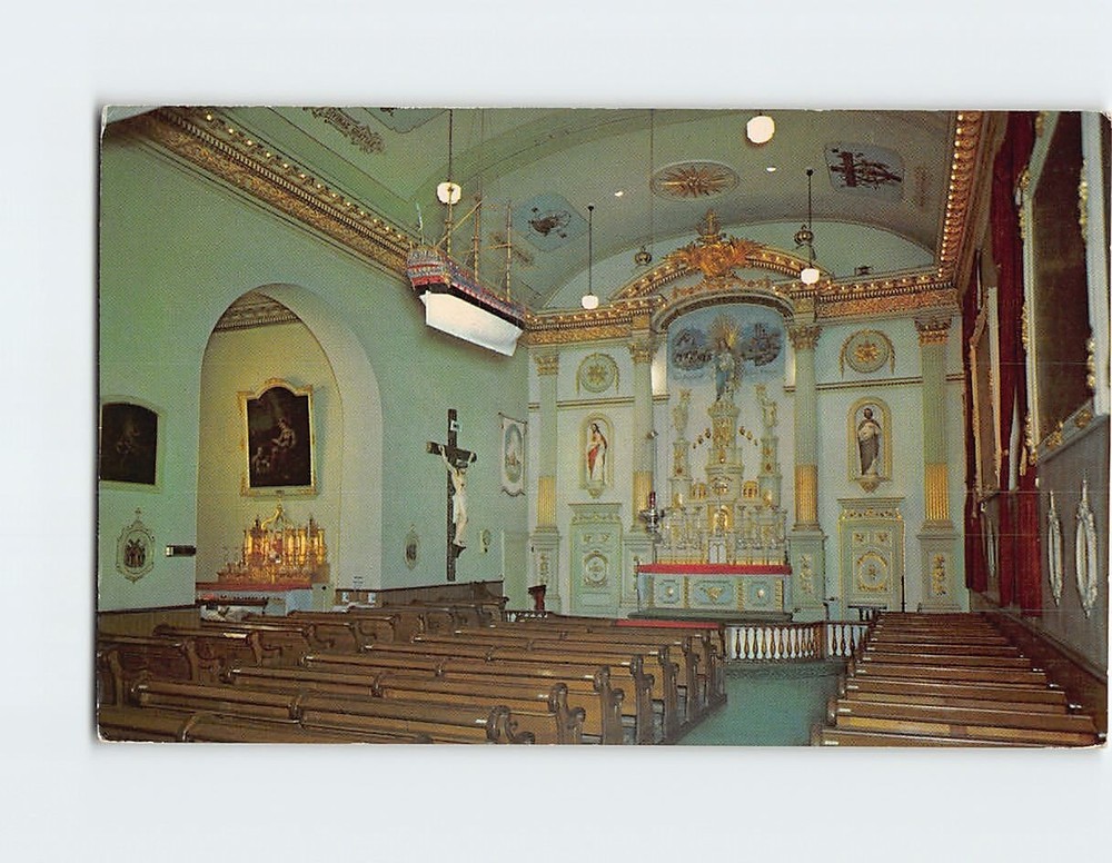 Postcard Interior Of The Notre-Dame-des-Victoires Church  Quebec City  Canada