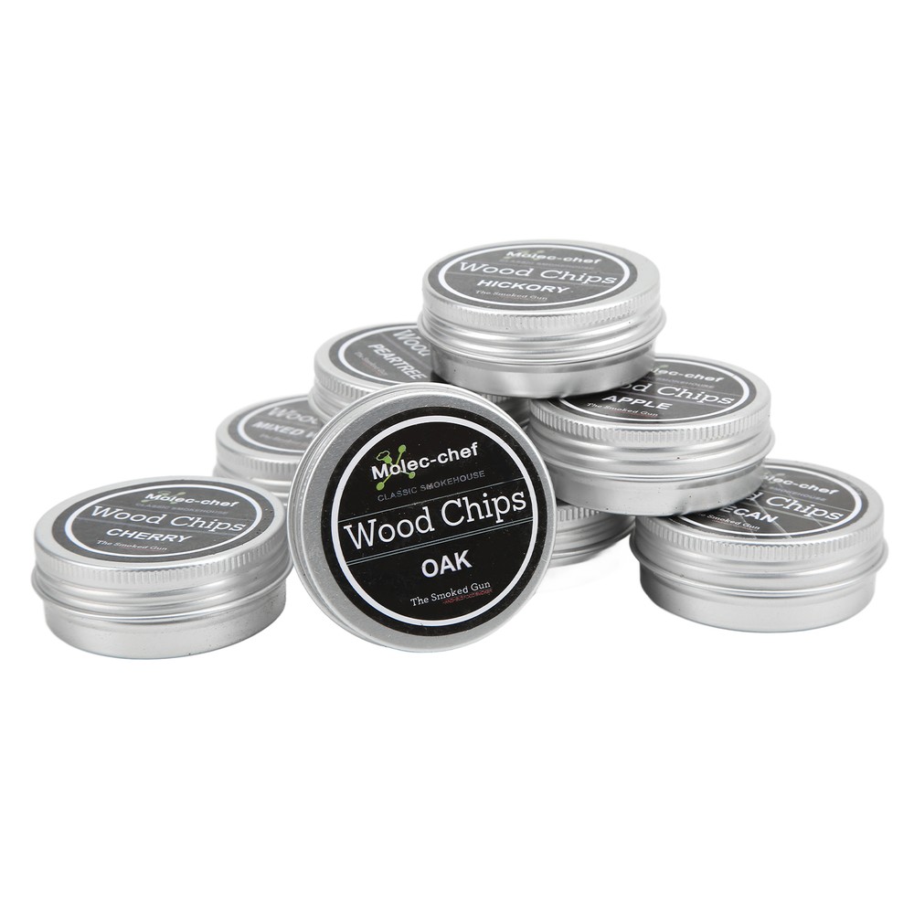 8PCS Smoking Wood Chips Cocktail Smoker Kit For Smoked Drinks FD