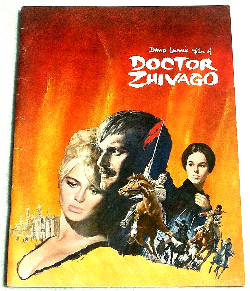 1965 Doctor ZHIVAGO Program Book Movie Film Sharif Christie Chaplin Guinness