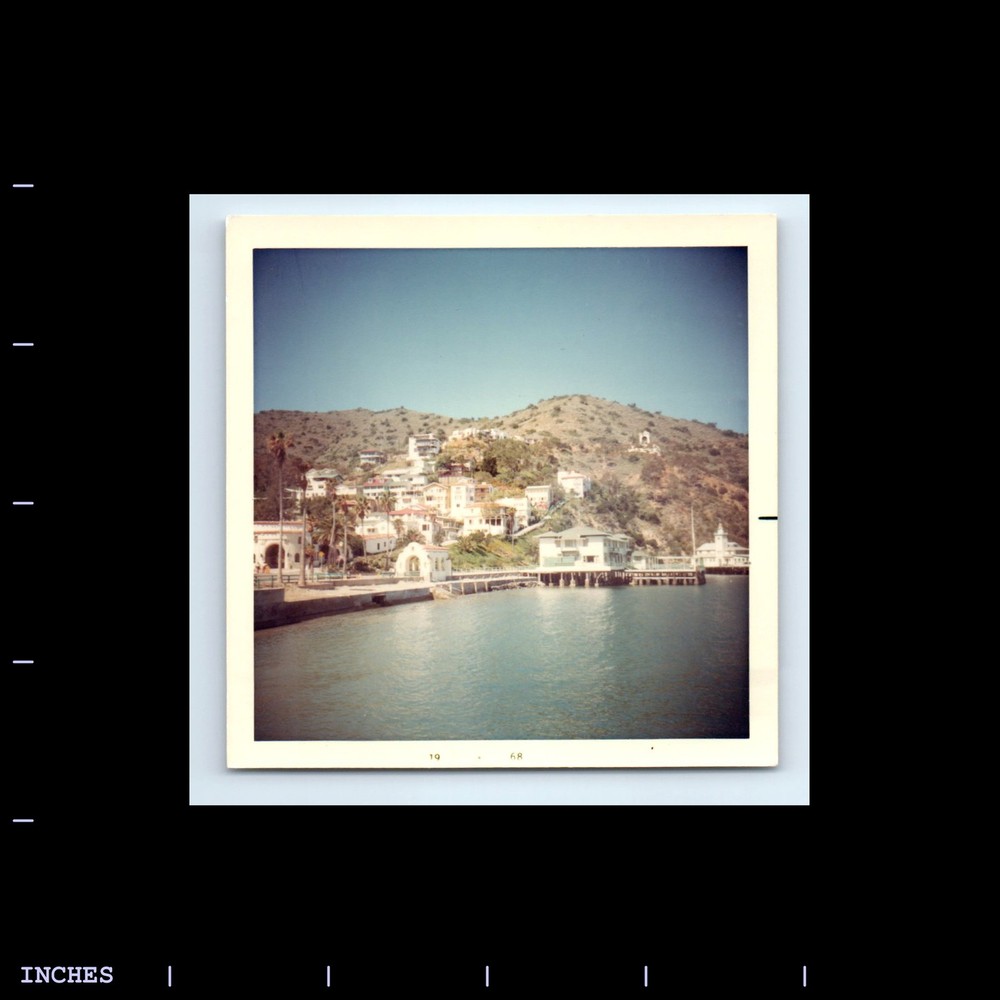 Square Color Photo LANDSCAPE SEASCAPE COASTAL TOWN 1961