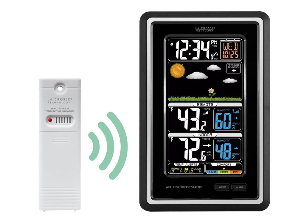 La Crosse Technology Wireless Color Weather Station with TX141TH-BV2 Sensor - Model 308-1425C  