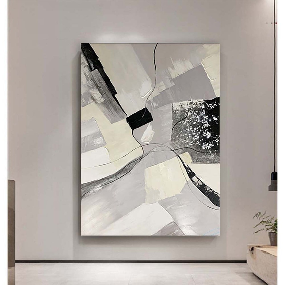 Abstract Oil Painting Wall Art Acrylic Texture Poster Home Canvas Hanging