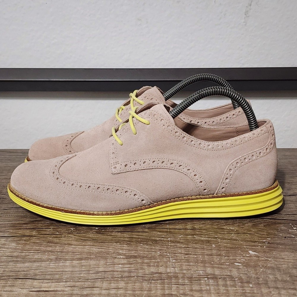 Cole Haan Lunargrand Wingtip Oxford Women’s Shoes Size 9 Brown/Yellow