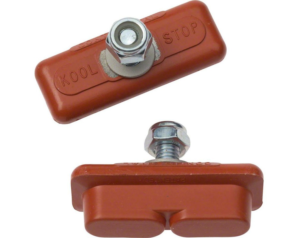 Kool Stop Continental Caliper Brake Pads (Red) (1 Pair) (Salmon Compound) [KS-C]