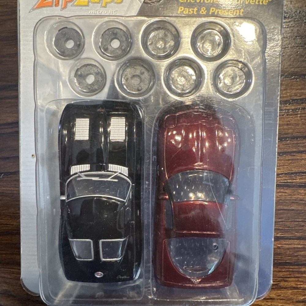 Radio Shack Zip Zaps Chevy Corvette Past And Present Body Kit For Micro RC NIP