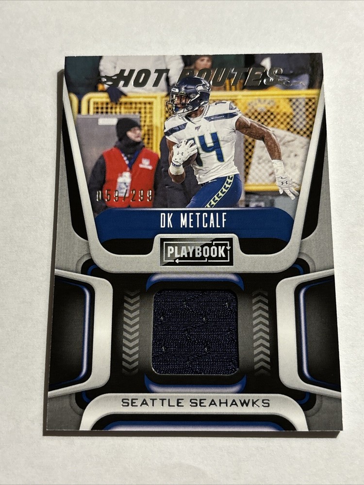 2020 Playbook DK METCALF #/299 Jersey Hot Routes Patch NFL Seattle Seahawks