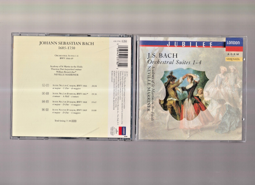 Bach: Orchestral Suites 1-4 by Academy of St. Martin-In-The-Fields CD #0126CW-image