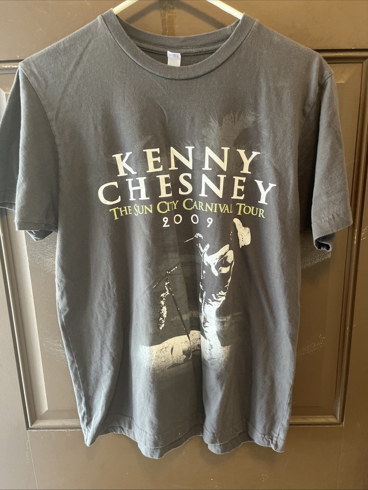 Kenny Chesney Sun City Carnival Tour 2009 T-Shirt M- ANVIL- Gray