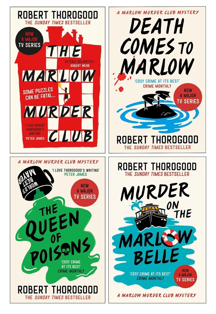 The Marlow Murder Club Mysteries By Robert Thorogood: 4 Books Set - PB