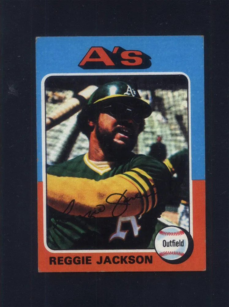1975 Topps Mini #300 Reggie Jackson Athletics (VG/EX)