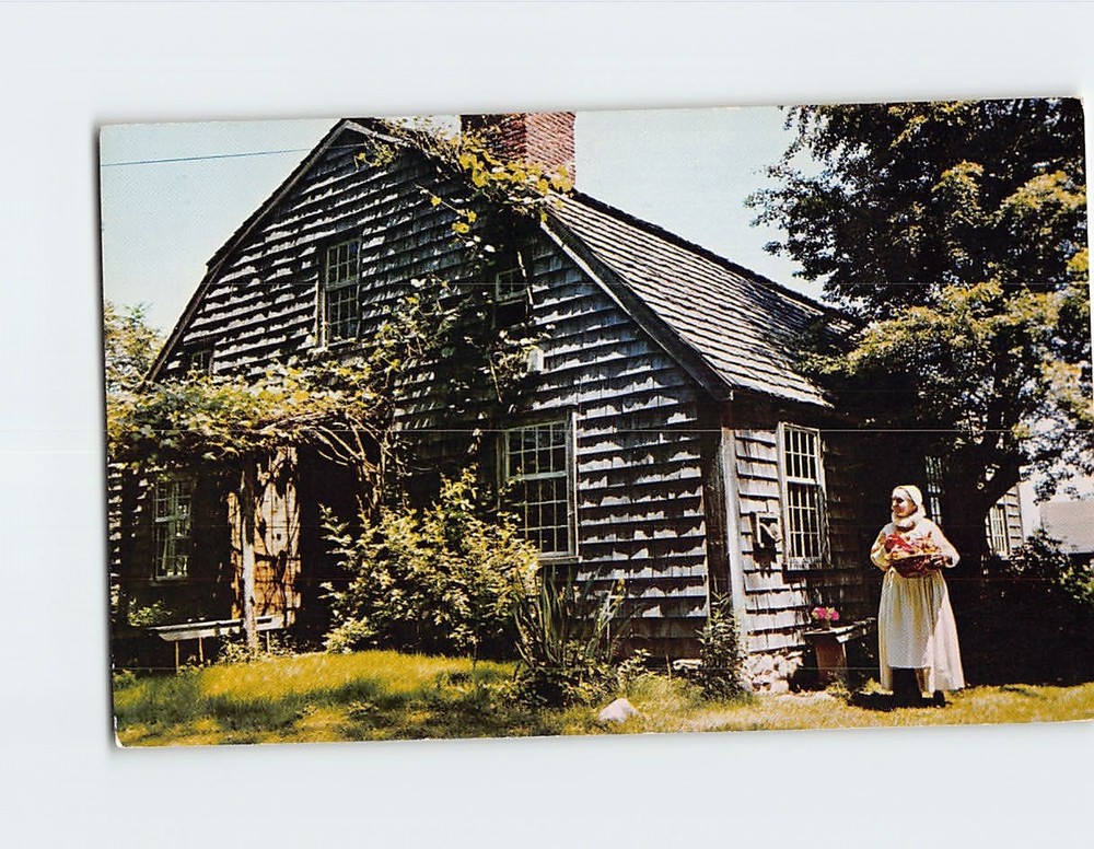 Postcard William Harlow House Plymouth Massachusetts USA