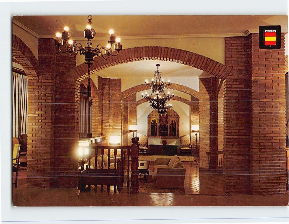 Postcard Interior Parador Nacional Calahorra Spain