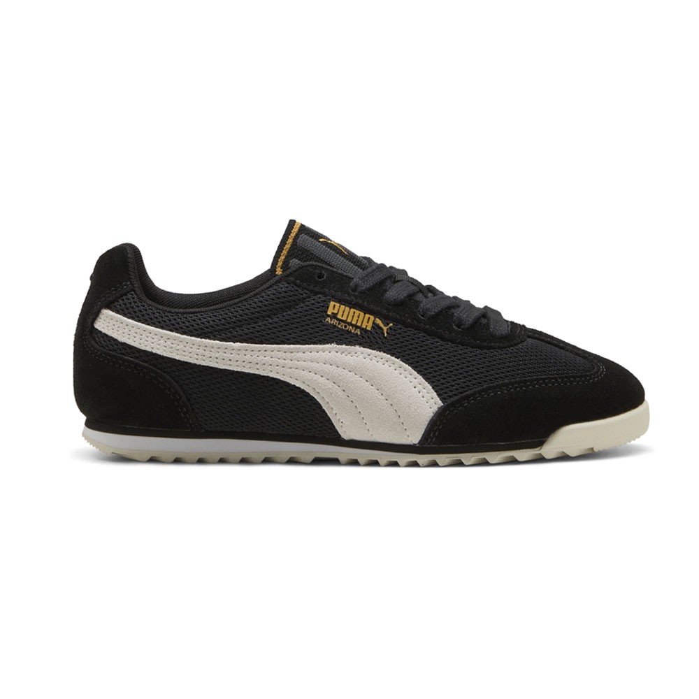 PUMA Arizona Euro Lace Up  Womens Black, White Sneakers Casual Shoes 40378201