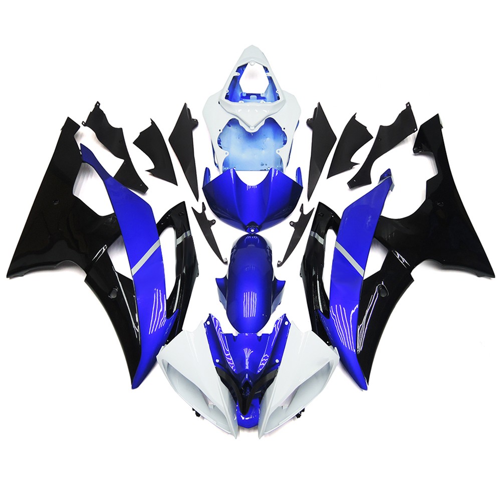 Fairing Kit For Yamaha YZF R6 2008-2016 ABS Fairings Blue Black White Bodywork