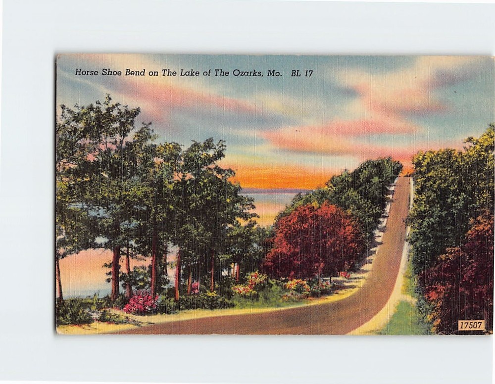 Postcard Horse Shoe Bend on The Lake of The Ozarks Missouri USA