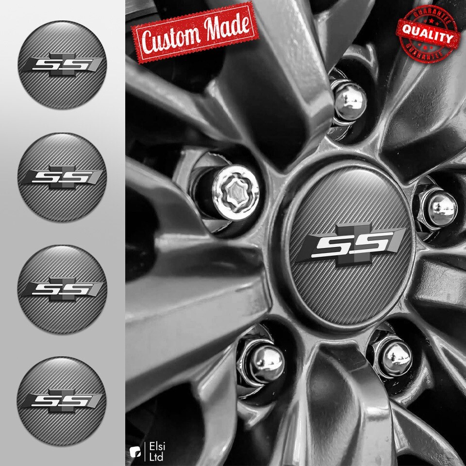 Custom 4pc Camaro Wheel Cap Decals - Personalized Rim Emblems