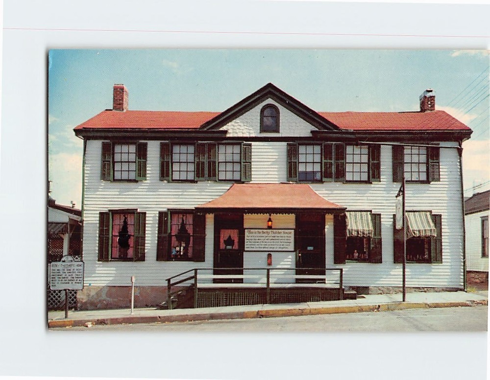 Postcard Becky Thatcher House Hannibal Missouri USA