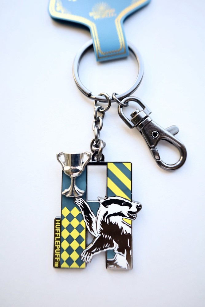 Harry Potter Universal Studios Hufflepuff l Yellow Metal Keychain