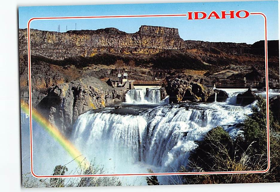 Postcard Shoshone Falls Idaho USA