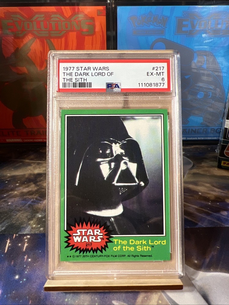 1977 Topps Star Wars The Dark Lord Of The Sith No. 217 PSA 6