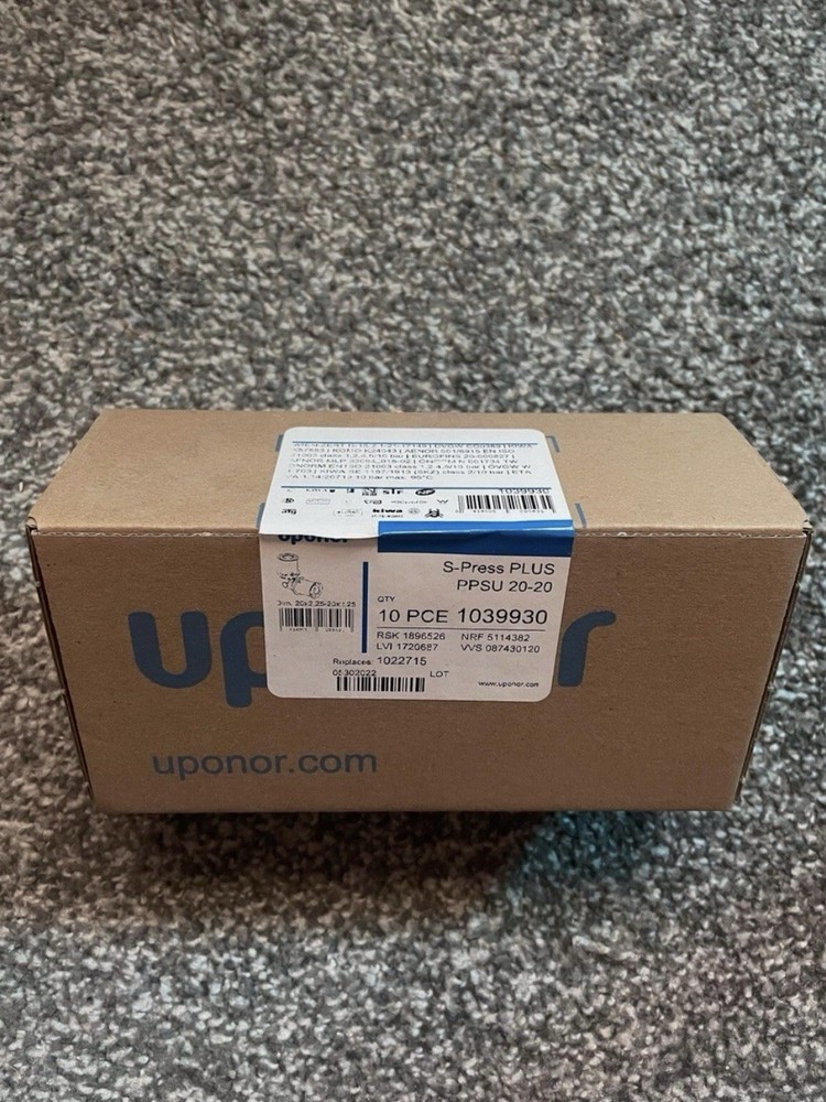 10 x Uponor S-Press Plus 20mm Elbow PPSU 20-20