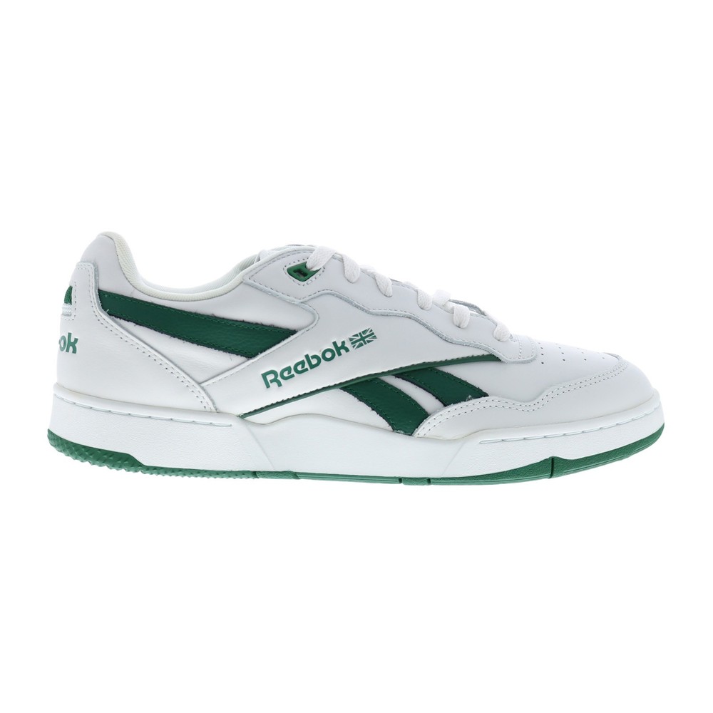 Reebok BB 4000 II Mens Gray Leather Lace Up Lifestyle Sneakers Shoes