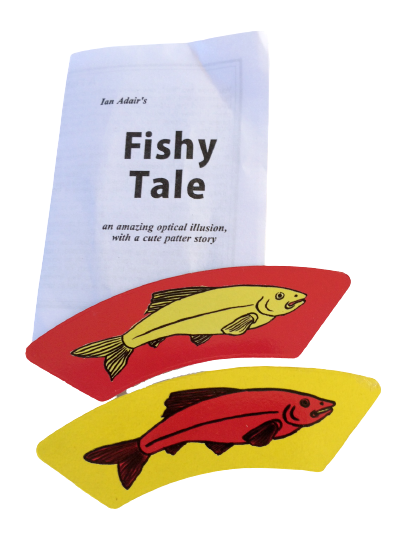 FISHY TALE Cat Fish Magic Trick Cards Gag Beginner Puzzle Illusion Toy Close Up