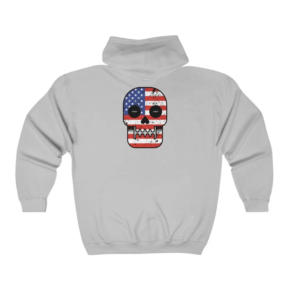 Men's Streetwear Full Zip Hoodie | Comfortable Classic Fit, Bold Back Print